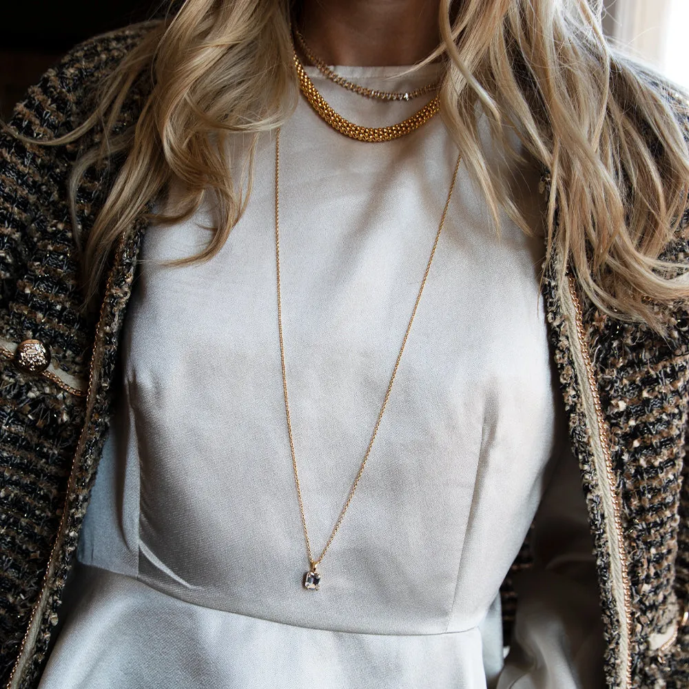 Lydia Long Necklace / Crystal