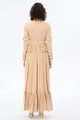 MASTER COLLAR LACE DRESS - Beige