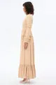 MASTER COLLAR LACE DRESS - Beige