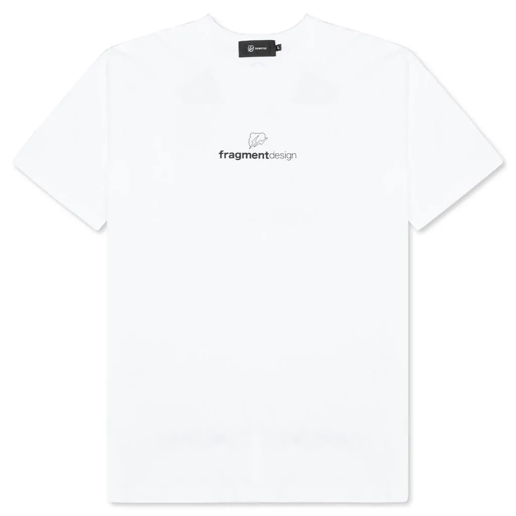 Medicom Toy x fragment design Logo BE@RTEE - White