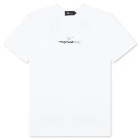 Medicom Toy x fragment design Logo BE@RTEE - White