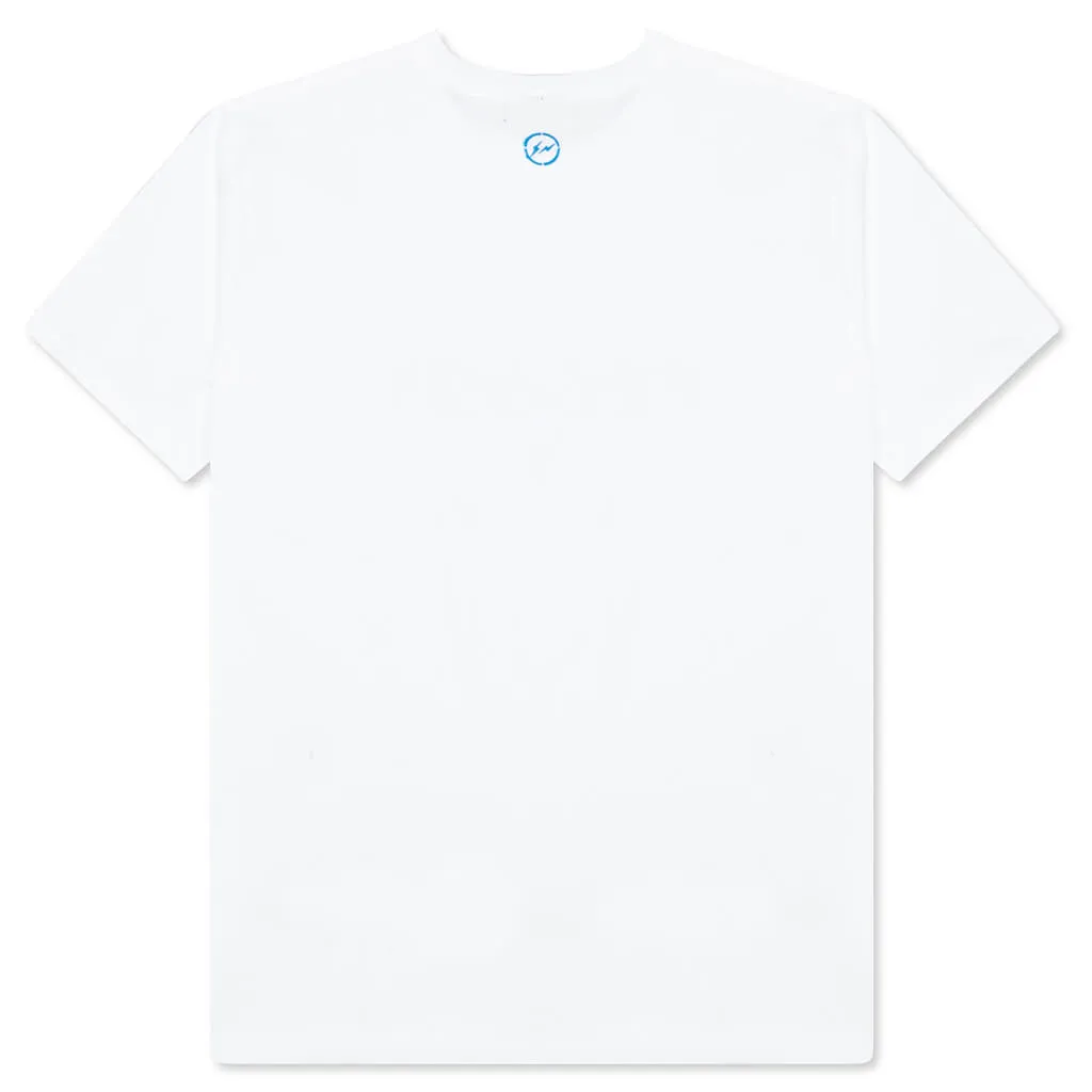 Medicom Toy x fragment design Logo BE@RTEE - White