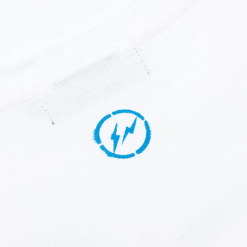 Medicom Toy x fragment design Logo BE@RTEE - White