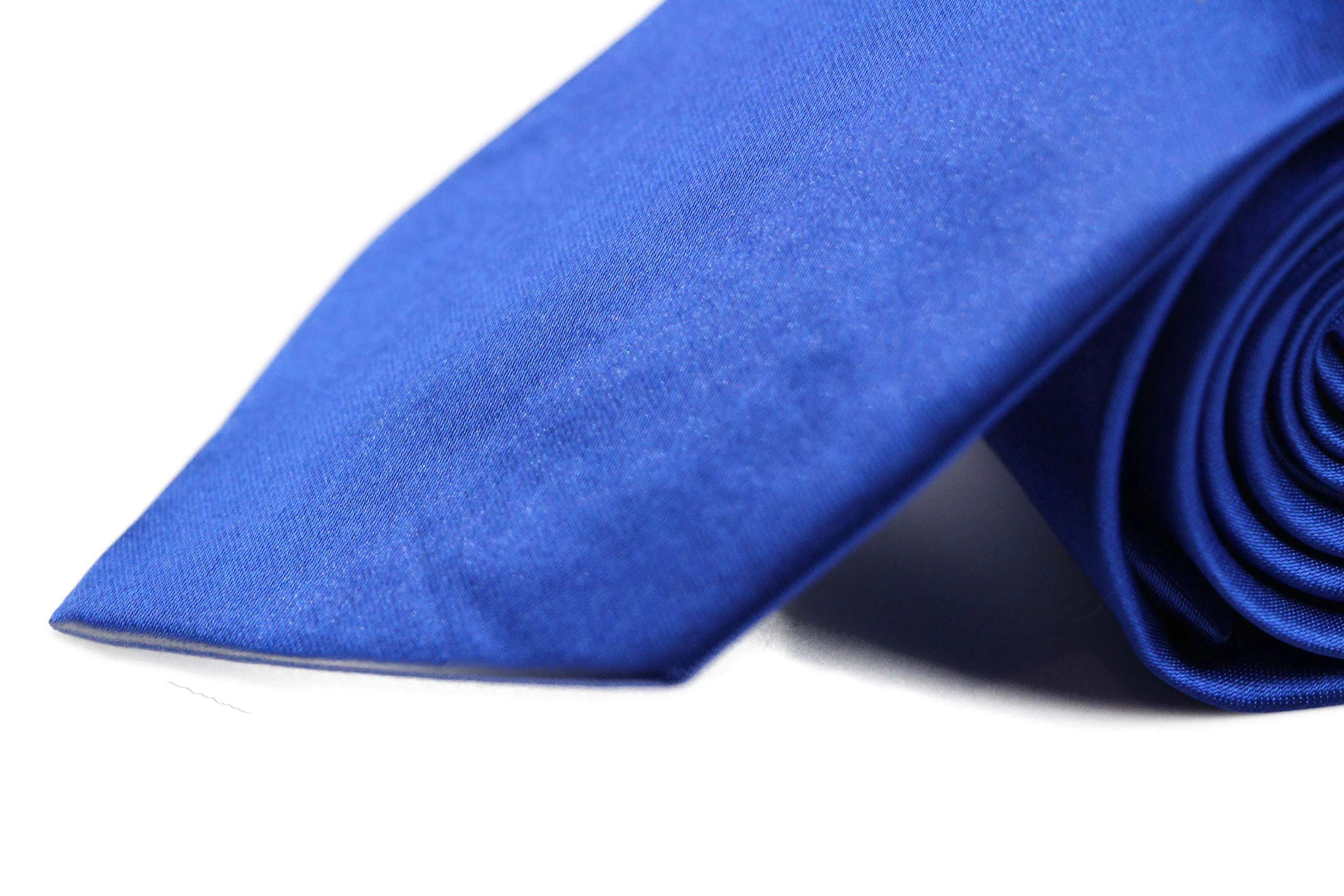 Mens Blue 8cm Plain Neck Tie