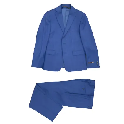 Michael Kors Boys Blue Tic Wool Suit _ X0001