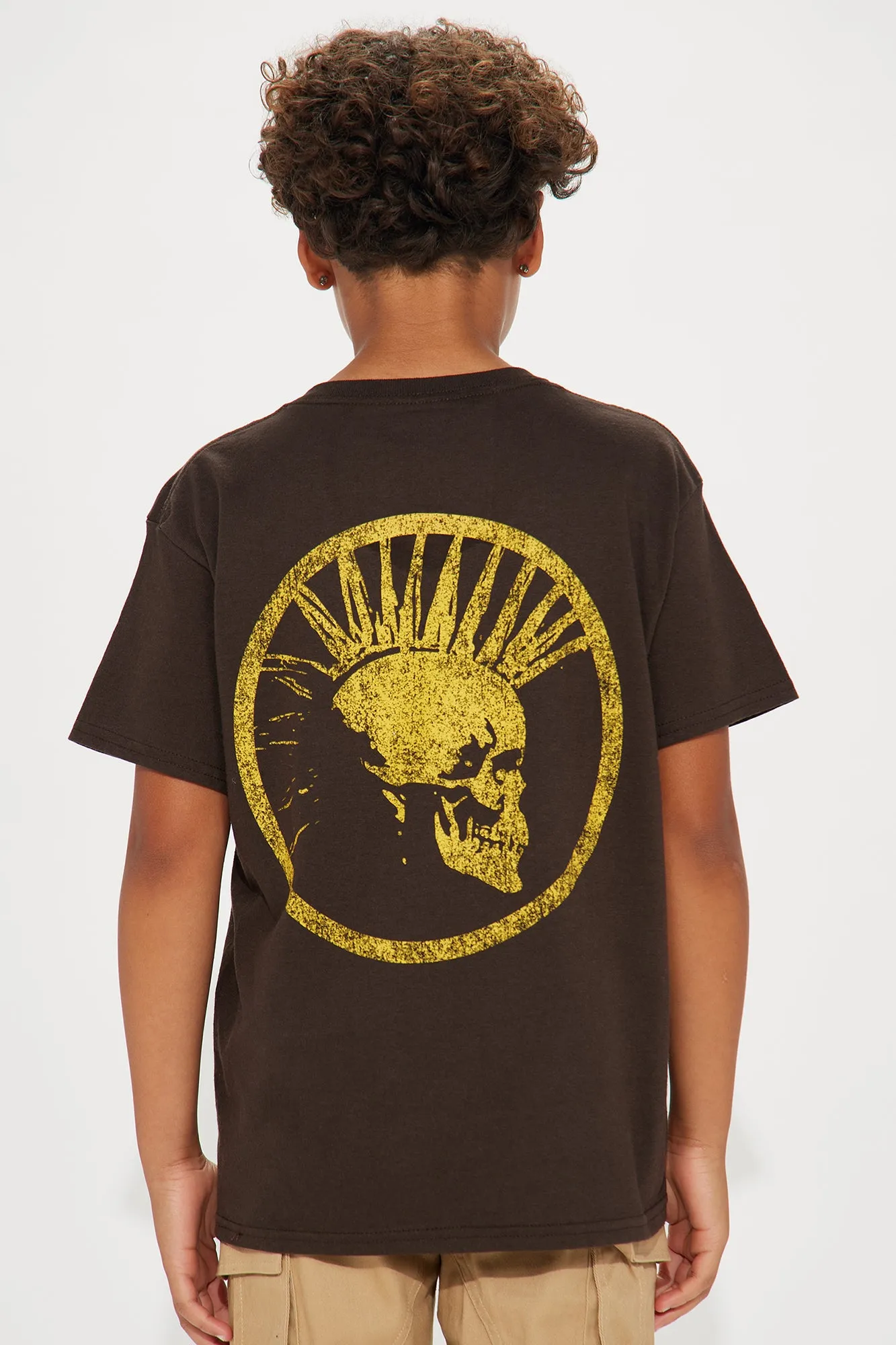 Mini Anarchy Records Short Sleeve Tee - Brown