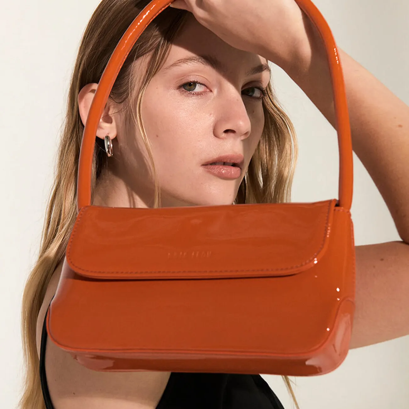 MINI CAMILLE BAG ORANGE PATENT