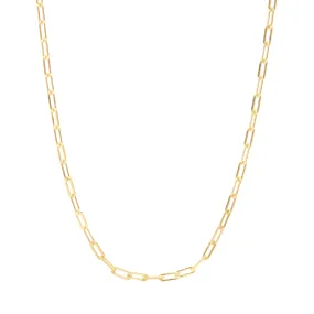 Mini Paperclip Chain in Gold