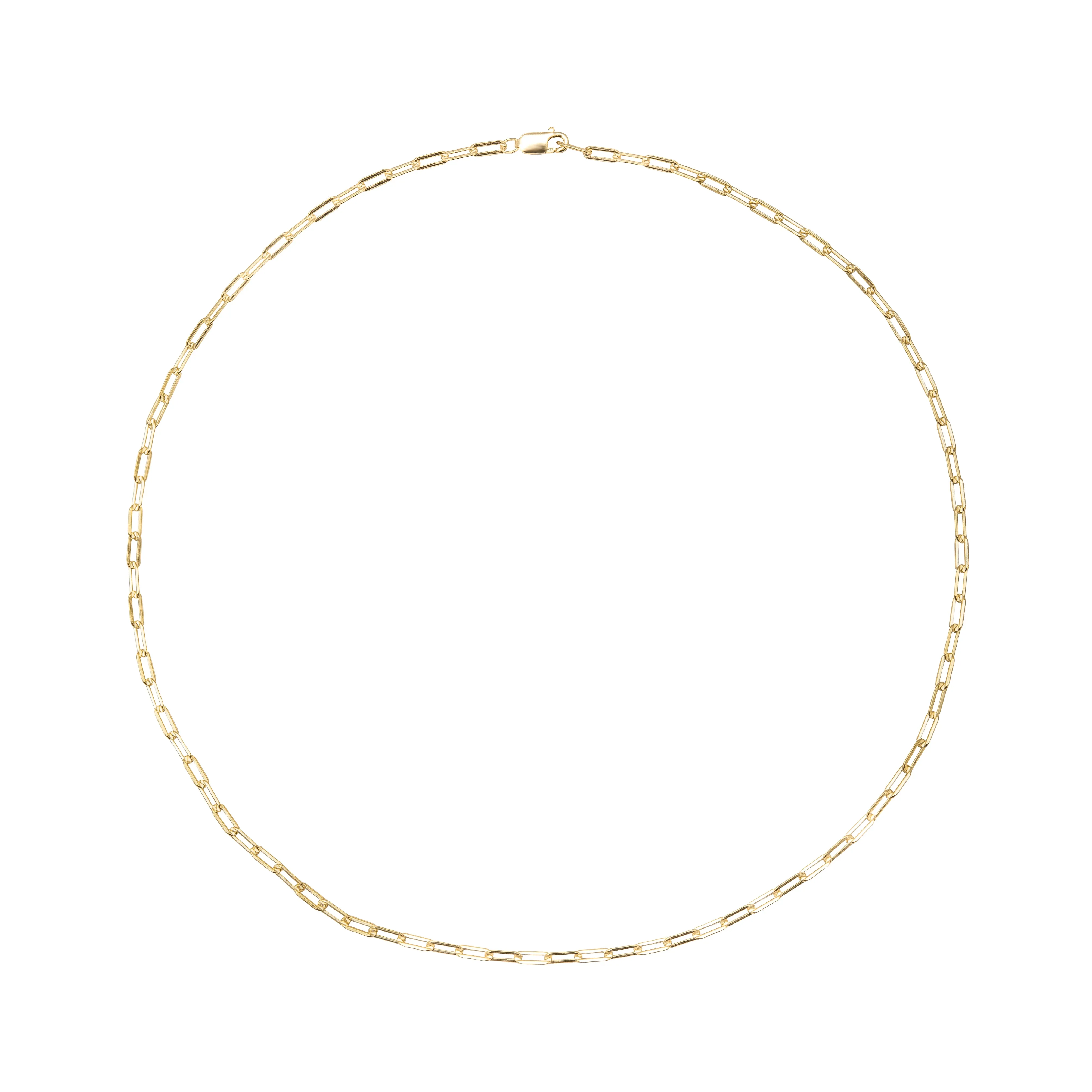 Mini Paperclip Chain in Gold