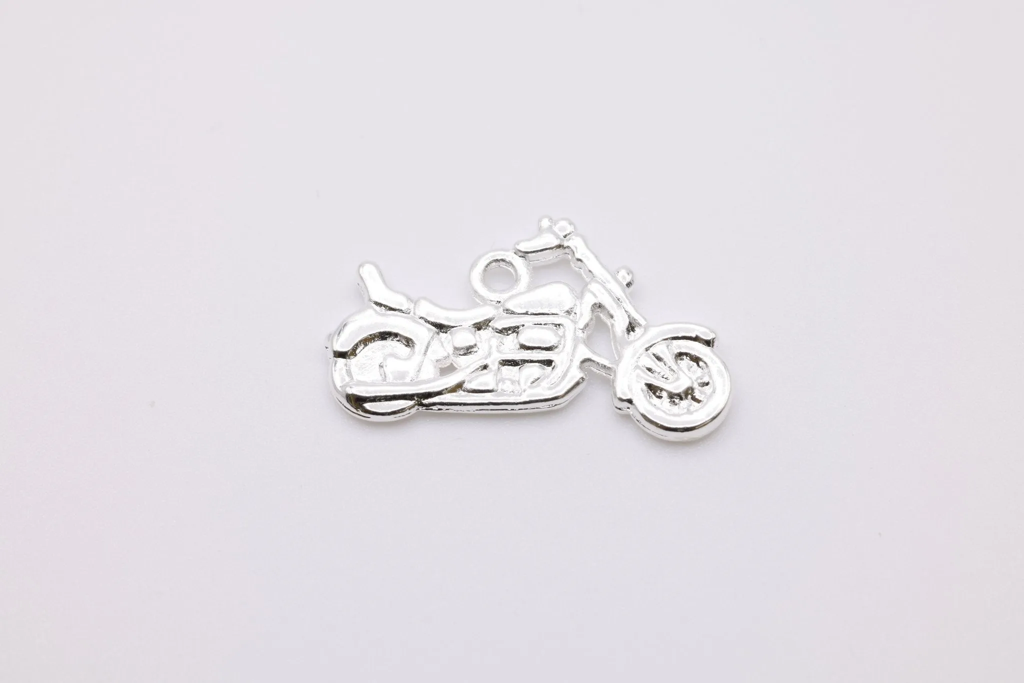 Motorcycle Charm, 925 Sterling Silver, 647