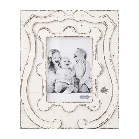 Mudpie Antiqued Crest Photo Frame