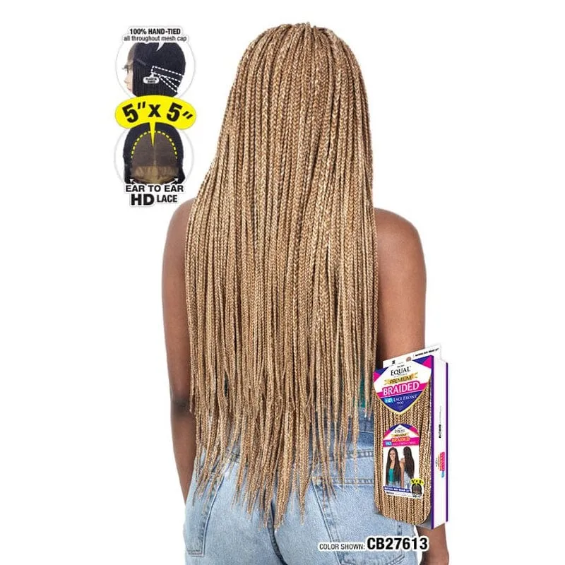 NATURAL BOX BRAID 32 | Freetress Equal Braided Synthetic HD Lace Front Wig