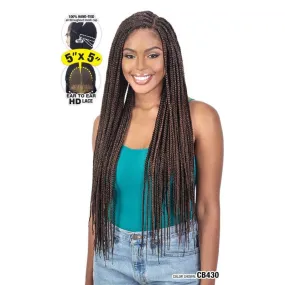 NATURAL BOX BRAID 32 | Freetress Equal Braided Synthetic HD Lace Front Wig