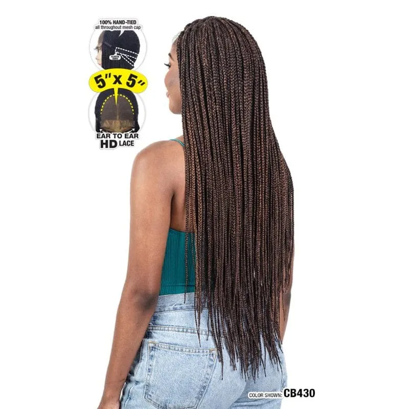 NATURAL BOX BRAID 32 | Freetress Equal Braided Synthetic HD Lace Front Wig