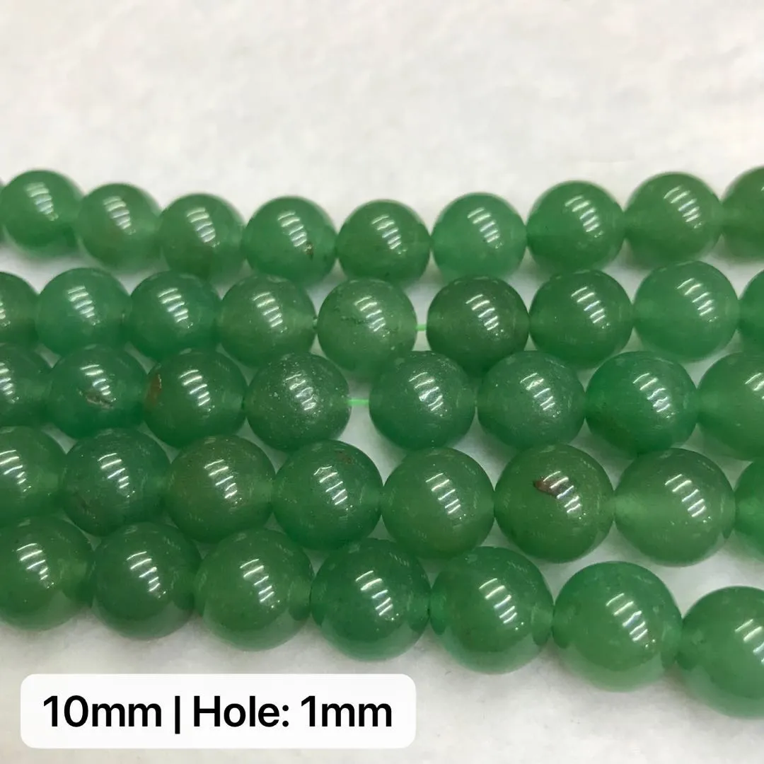 Natural High-quality Green Aventurine Round Bead Strands Jewelry Findings