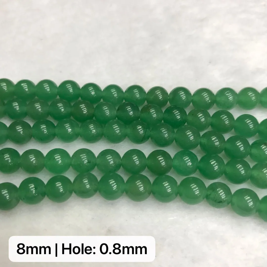 Natural High-quality Green Aventurine Round Bead Strands Jewelry Findings