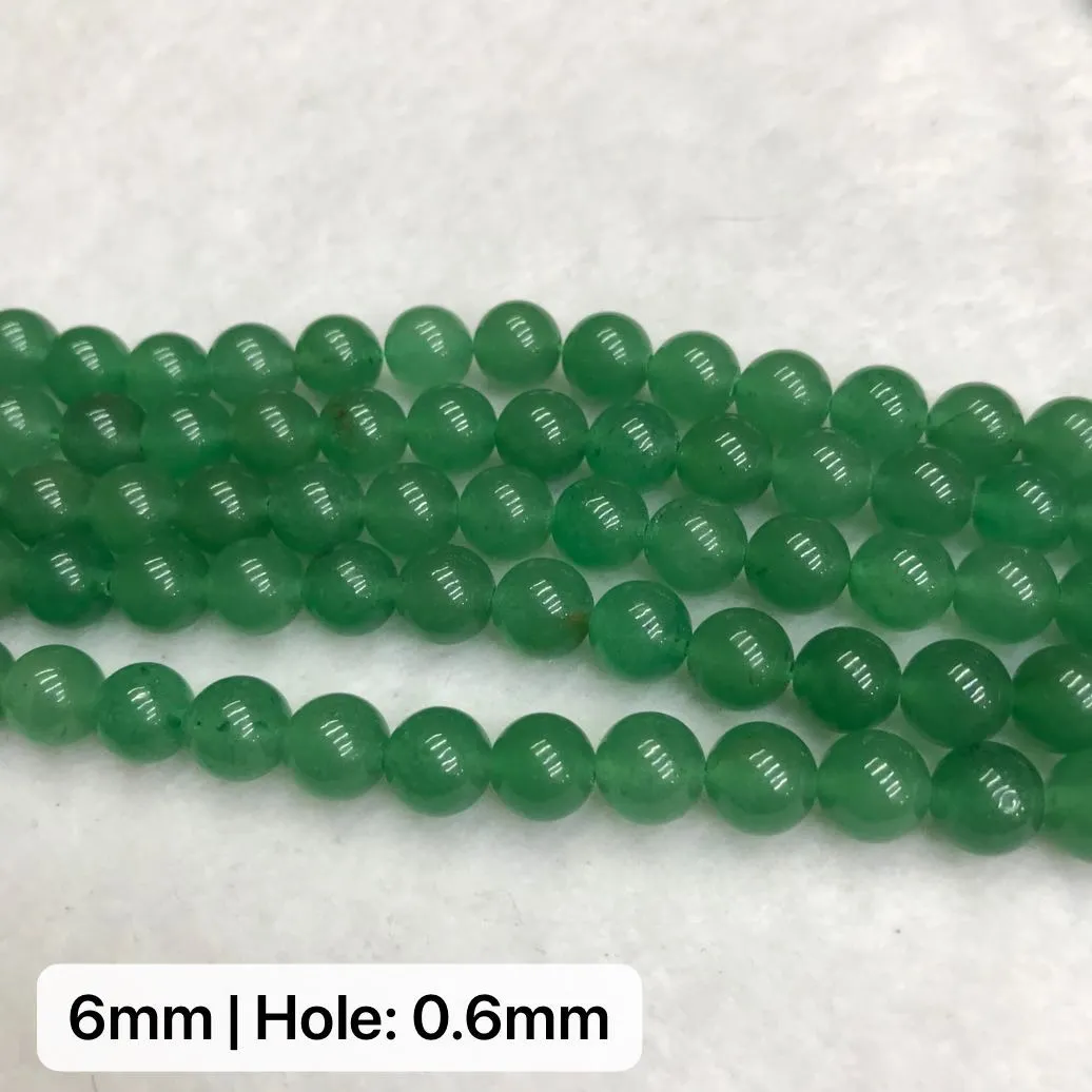 Natural High-quality Green Aventurine Round Bead Strands Jewelry Findings