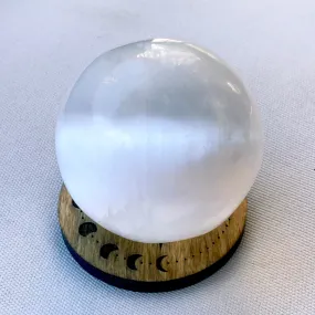 Natural Selenite gemstone sphere