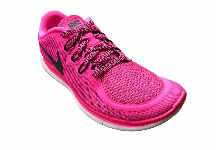 Nike girls gym shoe Free 5.0 GS 725114 600 pink pow-black