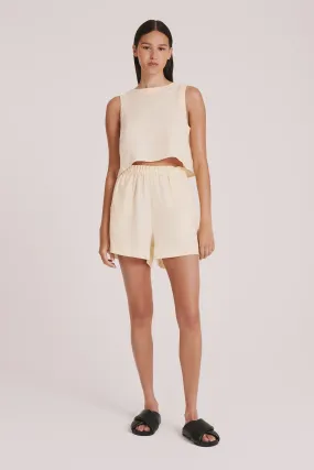 Nude Lucy | Amani Linen Short - Eggnog