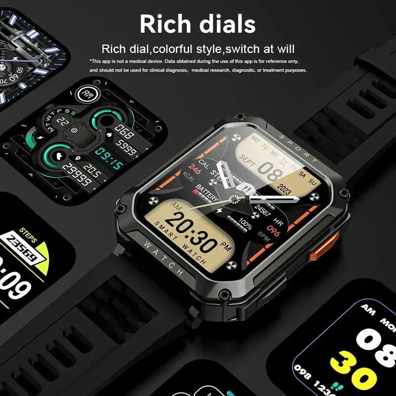 Outdoor Military Sport: T8 PRO Men's Smartwatch Wristwatch