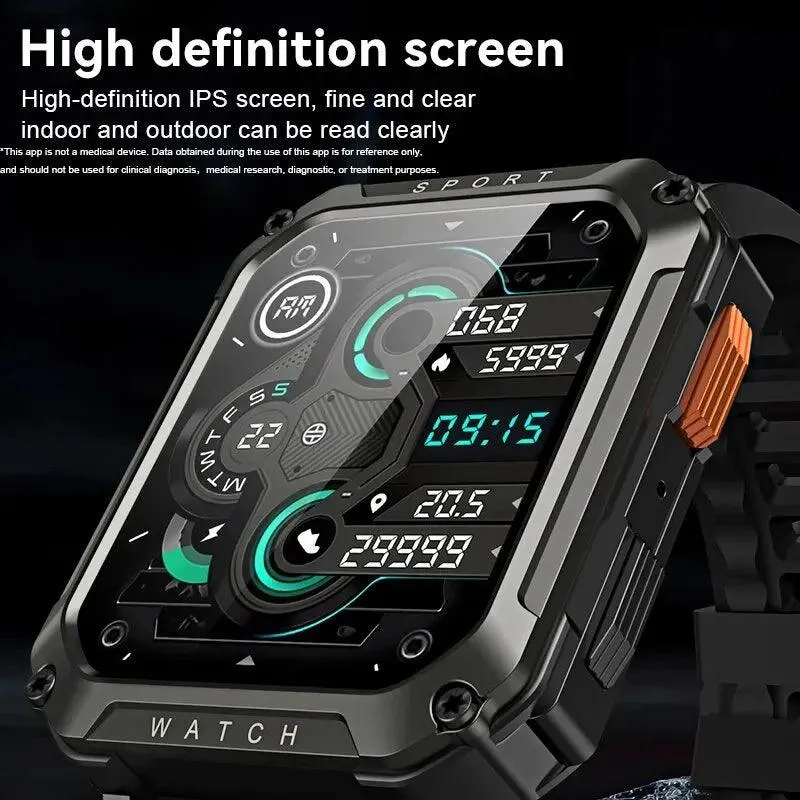 Outdoor Military Sport: T8 PRO Men's Smartwatch Wristwatch