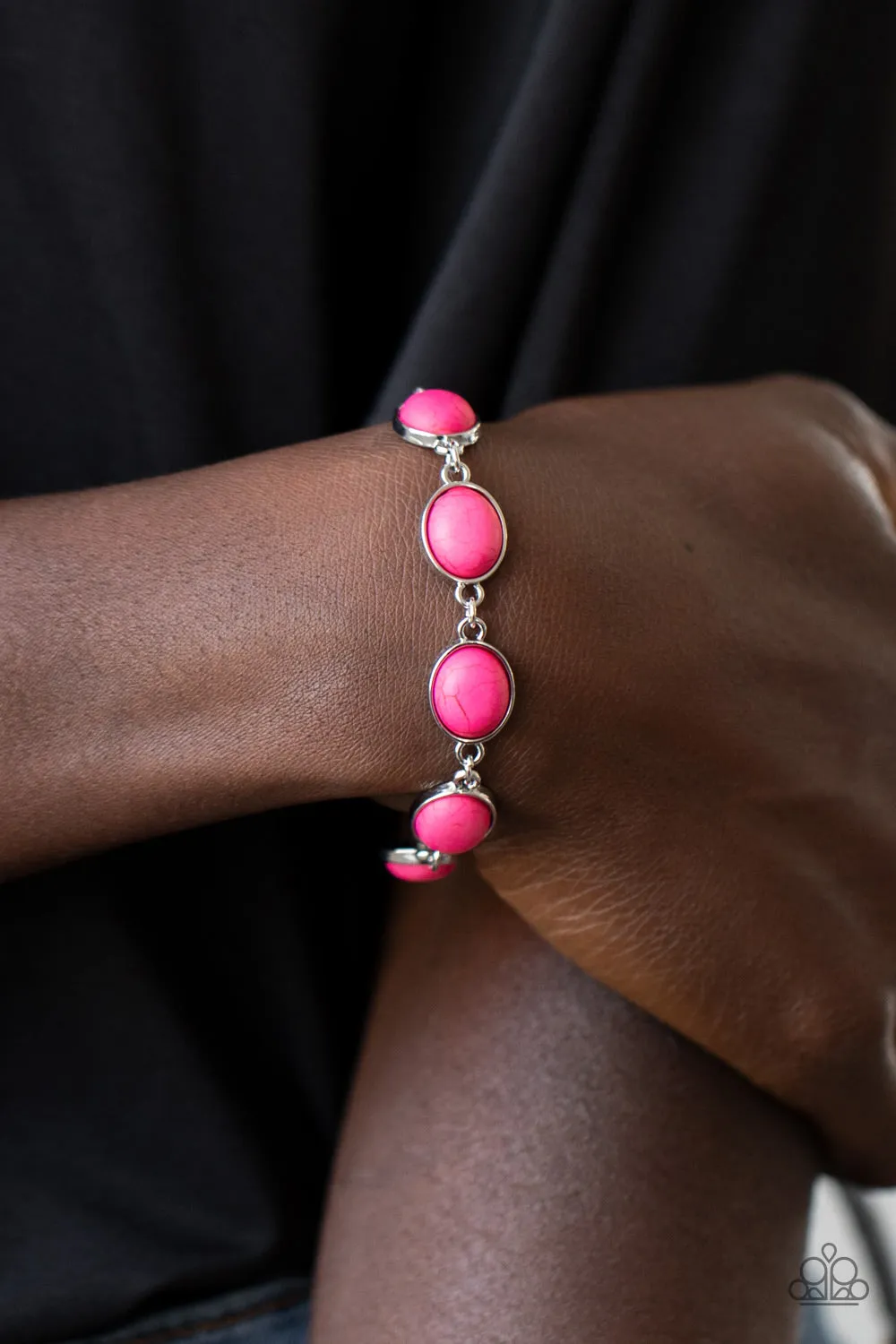 Paparazzi Bracelet ~ Nice Stonework - Pink