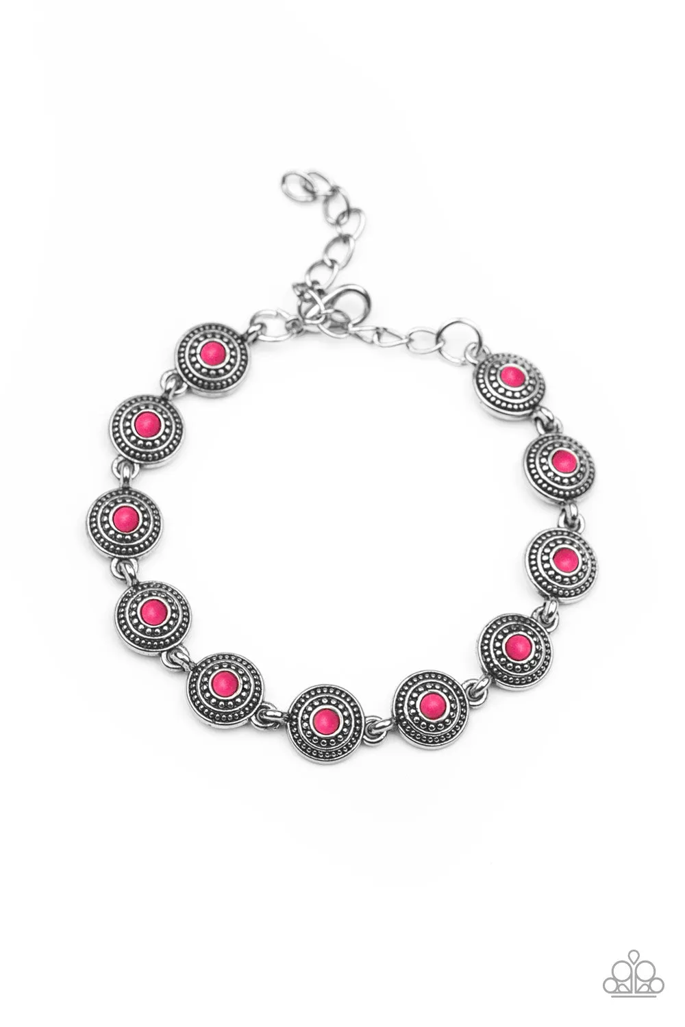 Paparazzi Cactus Paradise - Pink Dainty Stone Bracelet