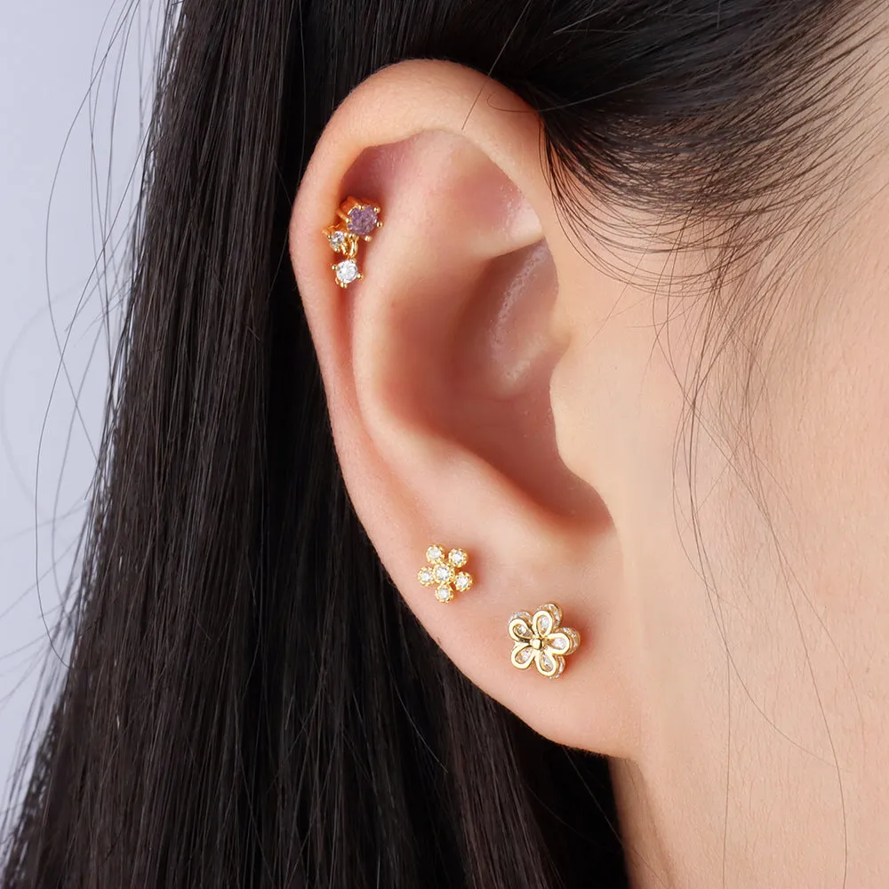 Petite Flower Stud