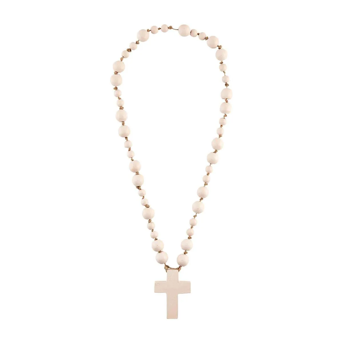 Pink Beaded Cross