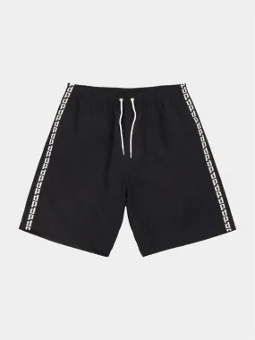 Polar P Stripe City Swim Shorts - Black