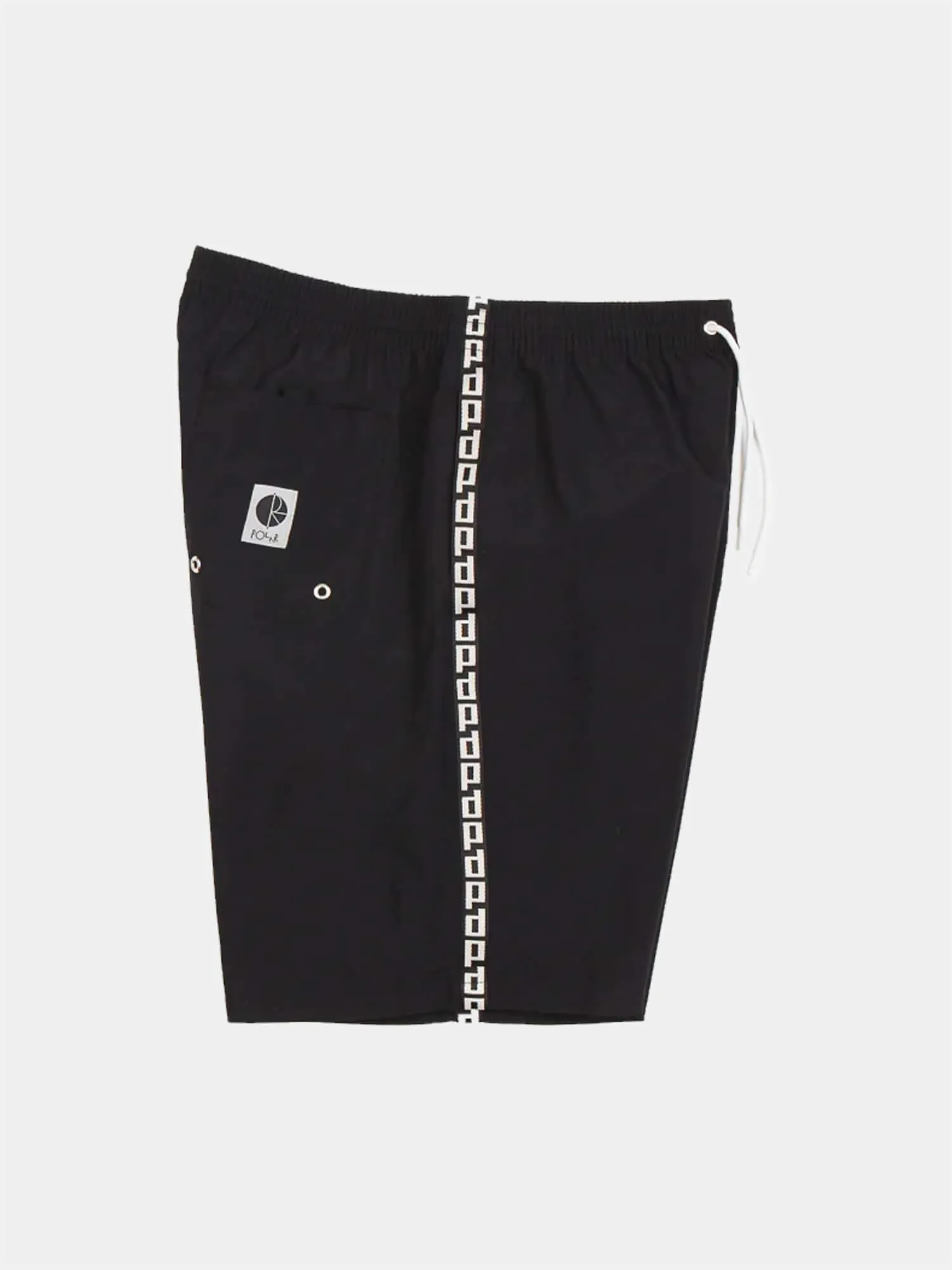 Polar P Stripe City Swim Shorts - Black