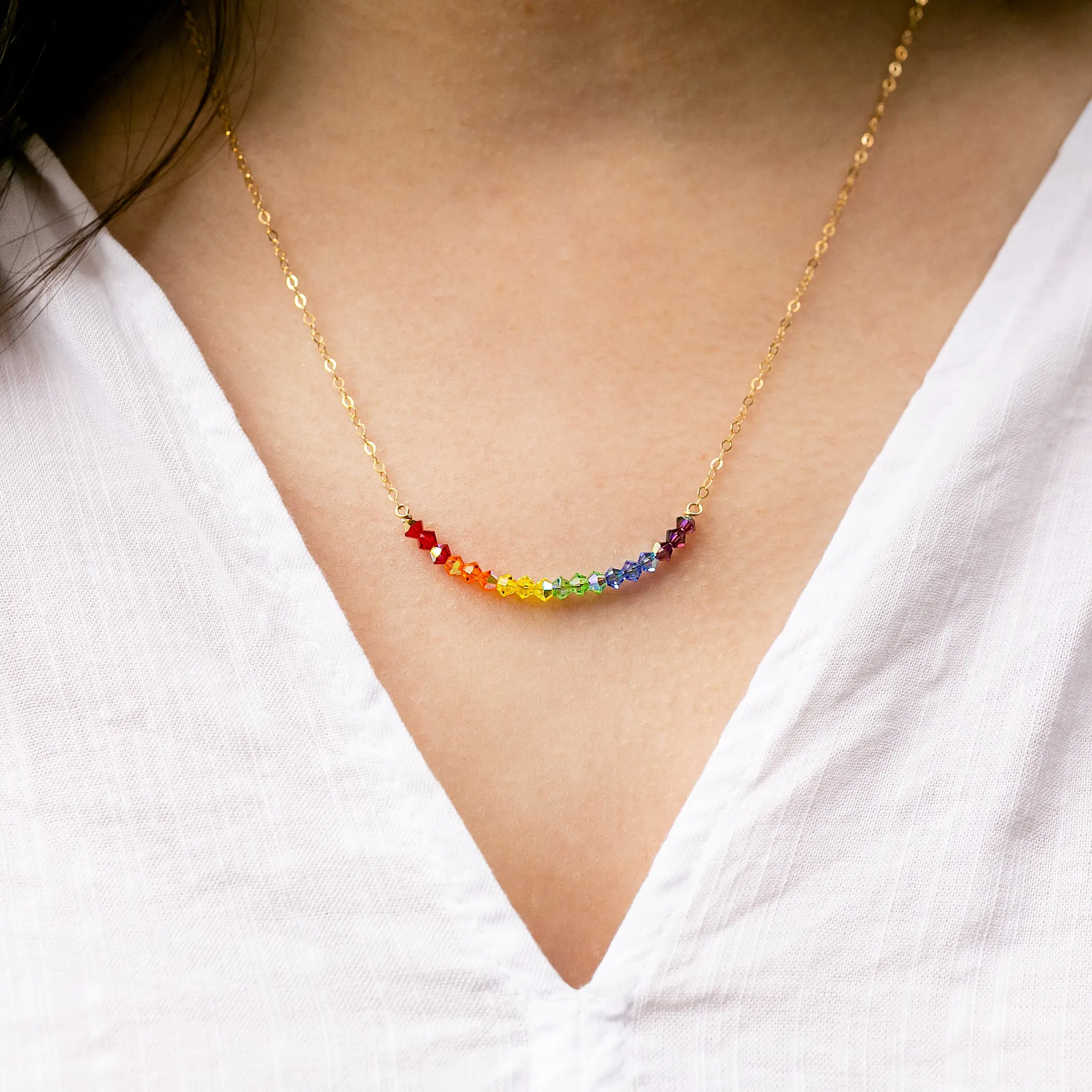 Rainbow Necklace - Benefits LGBTQIA  Causes