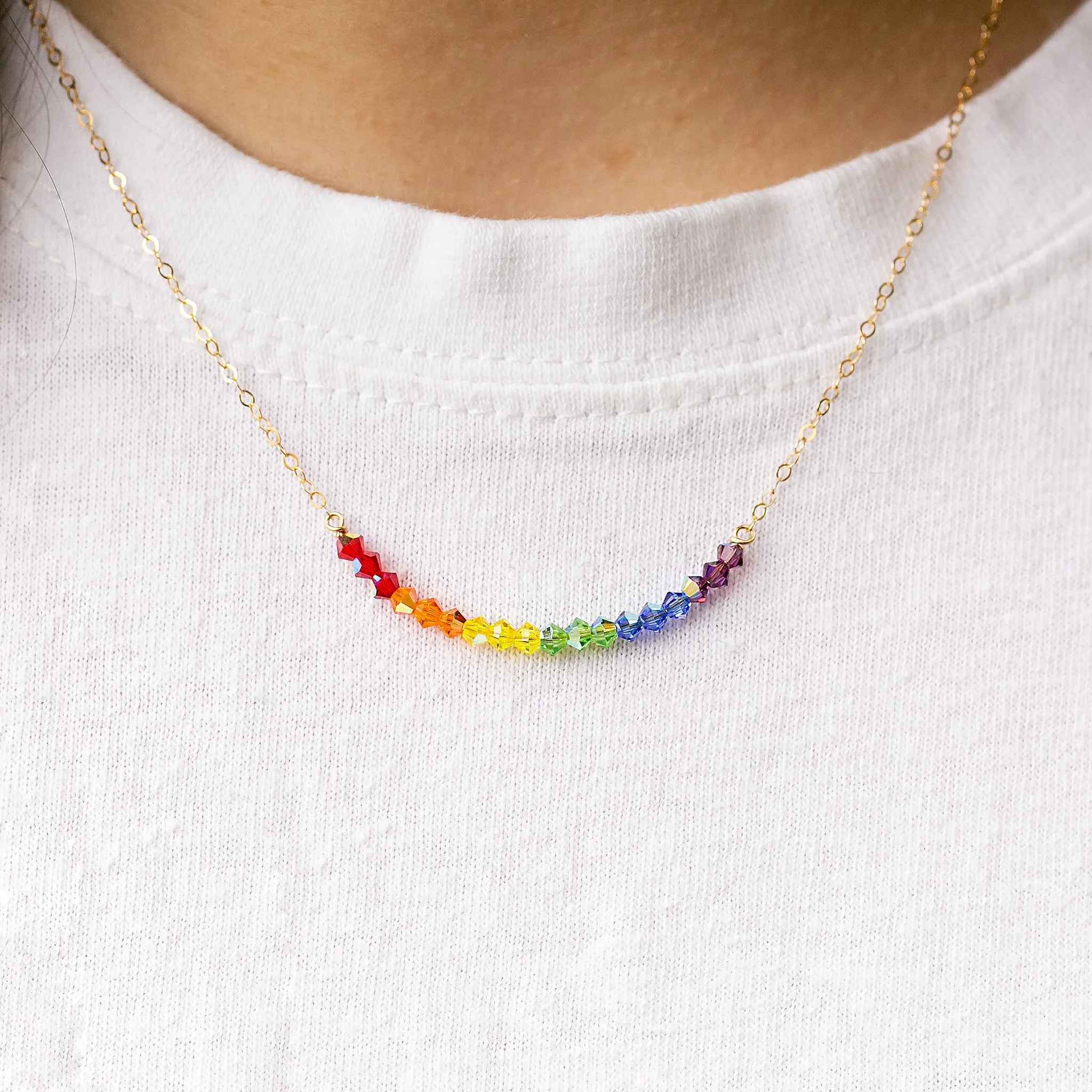 Rainbow Necklace - Benefits LGBTQIA  Causes