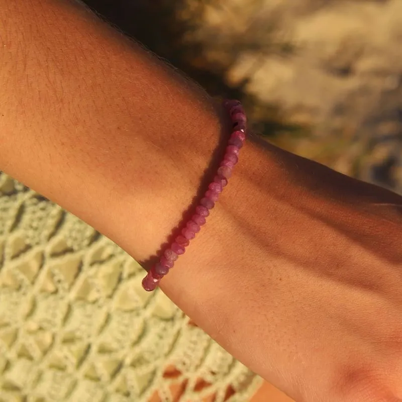 Raw Ruby Luxury Bracelet