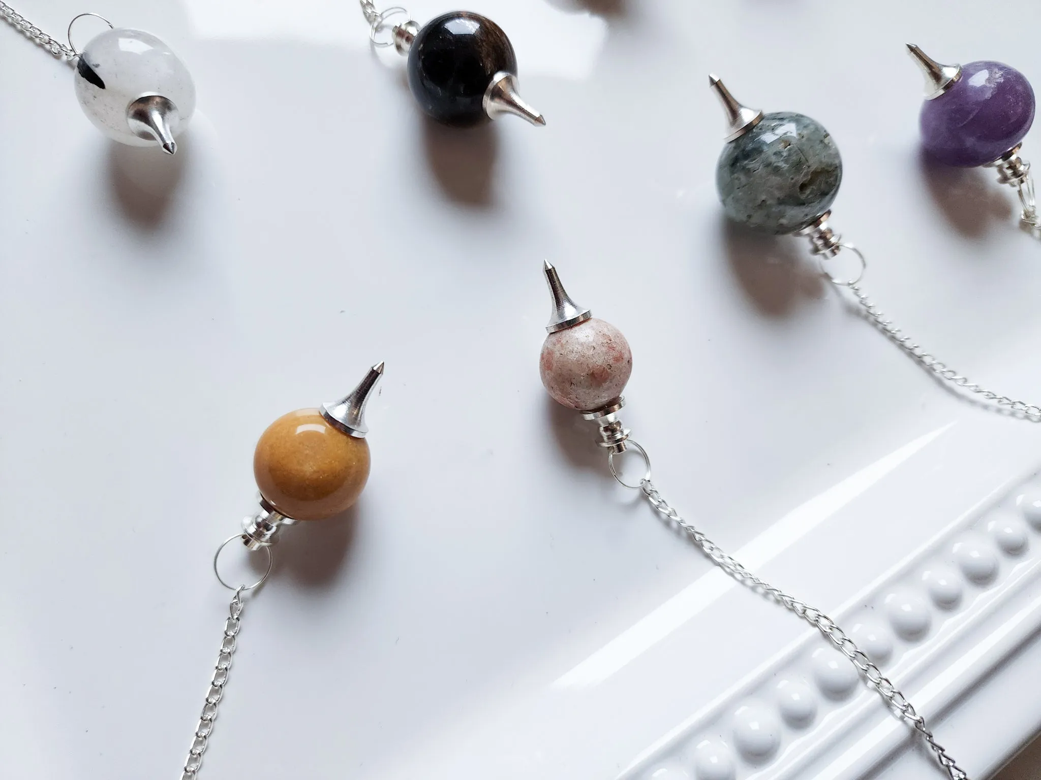 Round Crystal Marble Pendulums