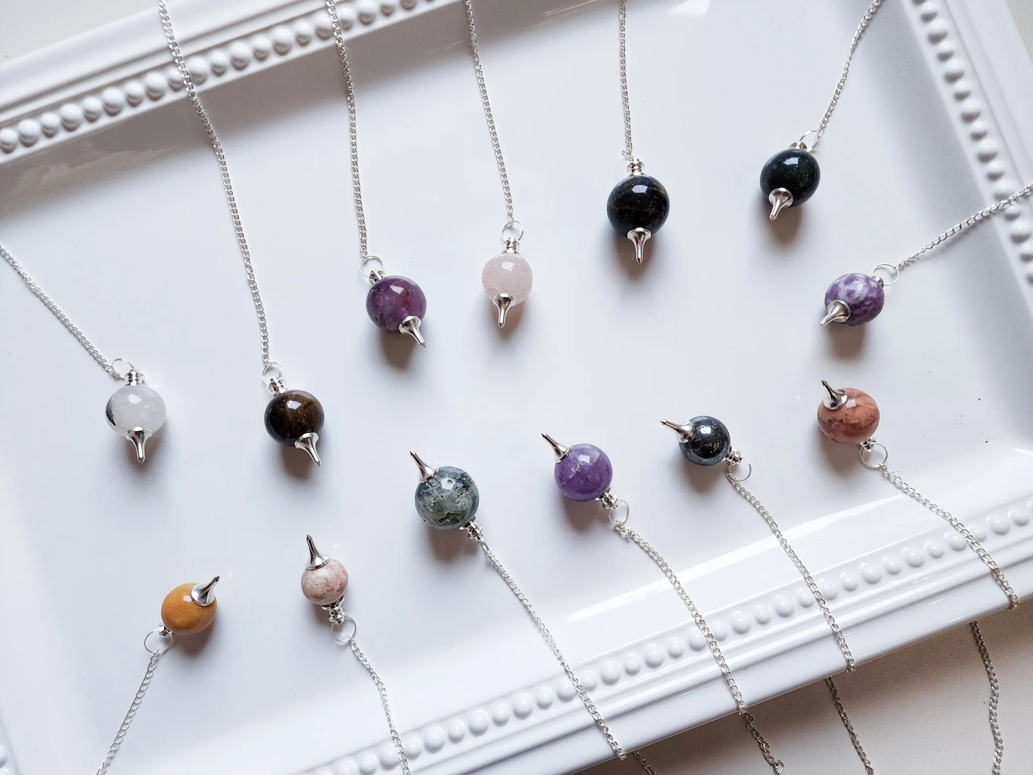 Round Crystal Marble Pendulums