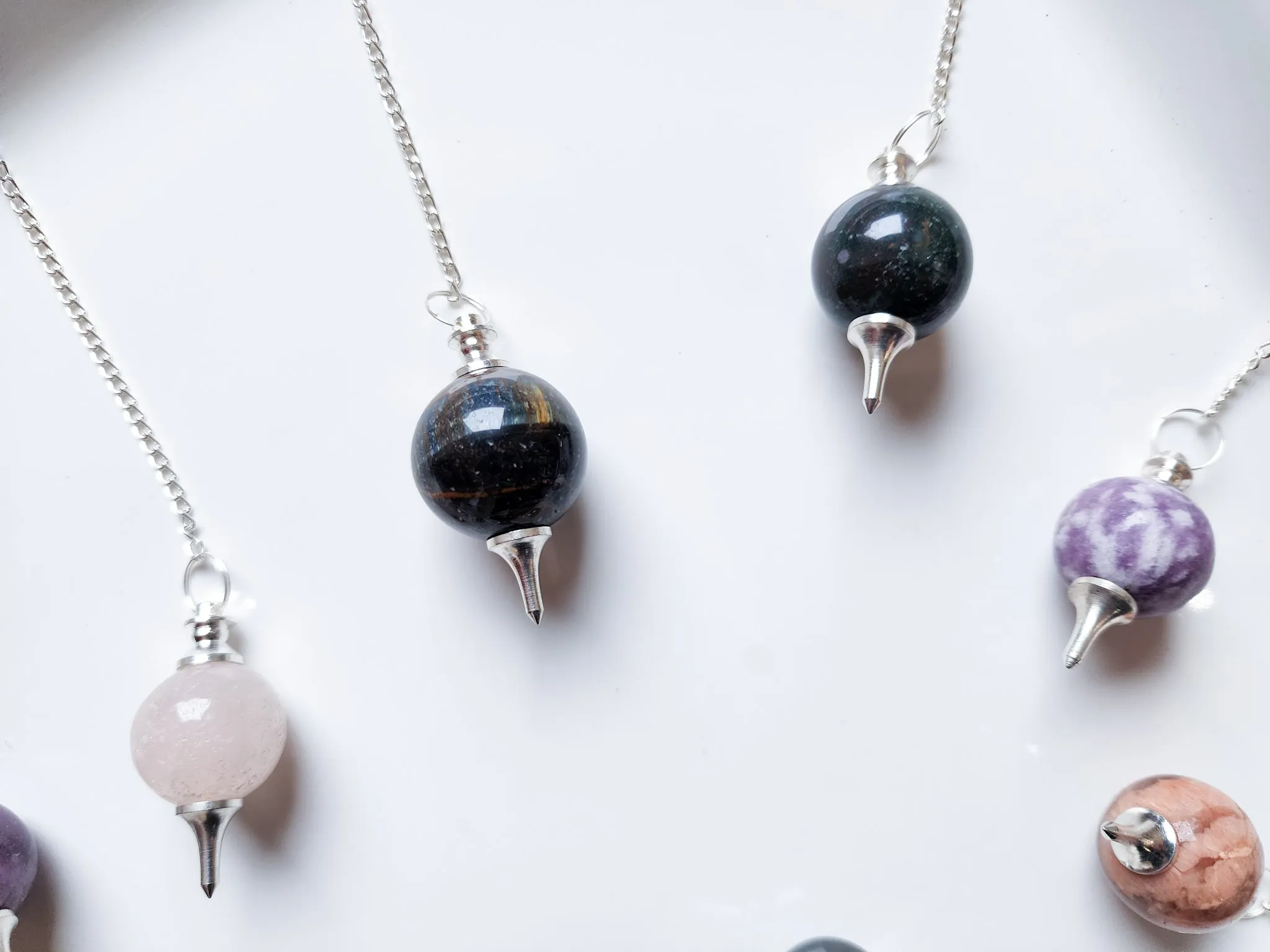 Round Crystal Marble Pendulums