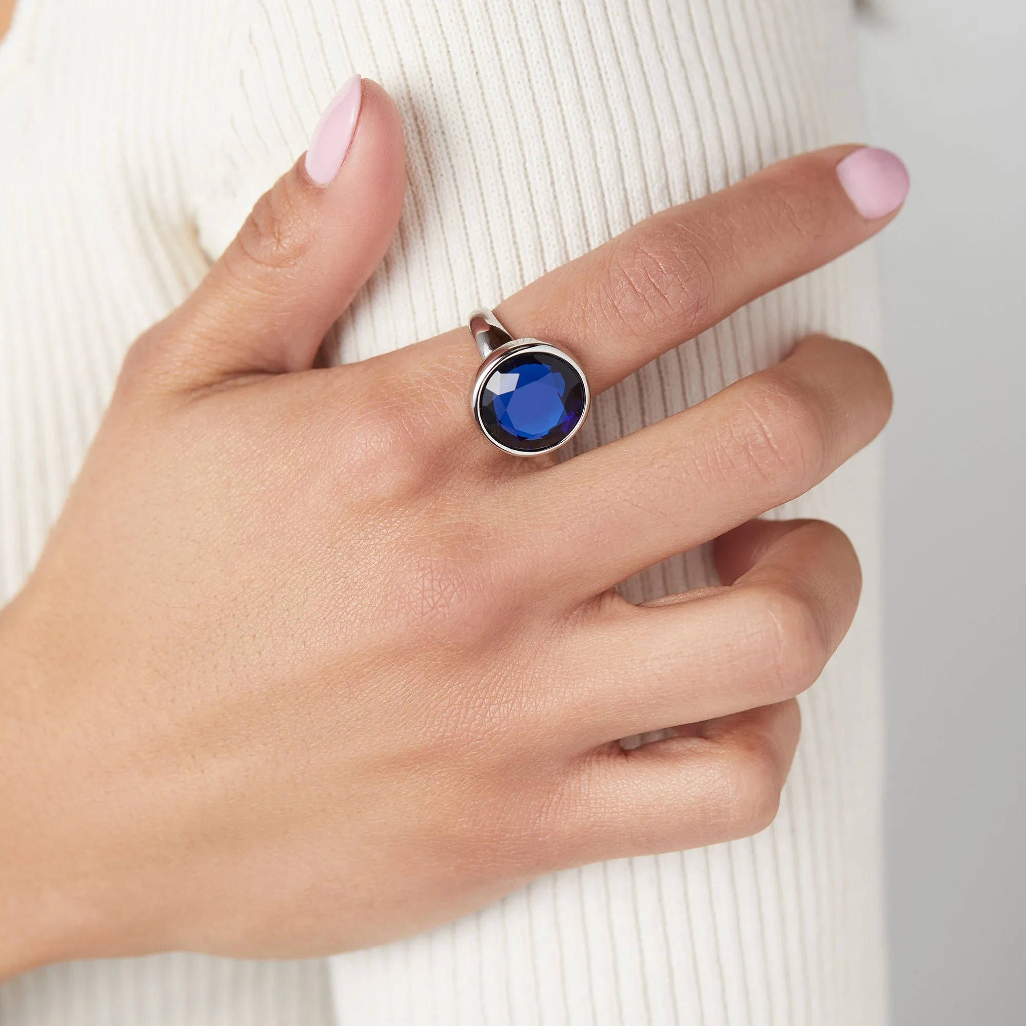 Sapphire Crystal Ring