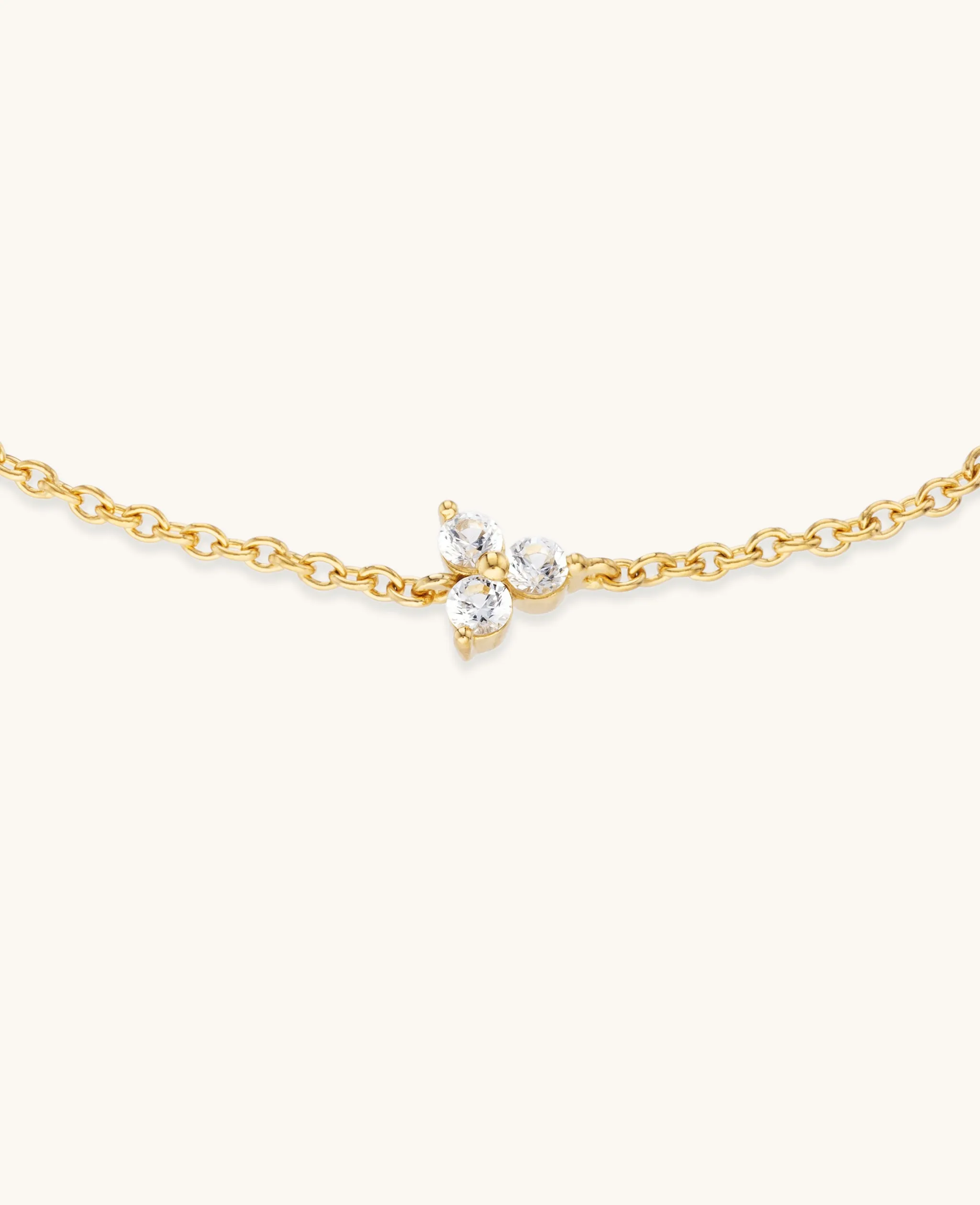 Sapphire Fleur Bracelet Gold