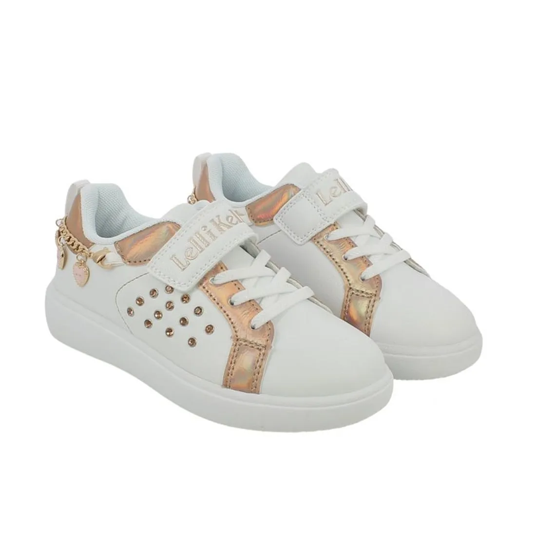 Scarpe casual da Bambina - LELLI KELLY Art. LKAA3810 sneakers BIANCO GOLD ROSE