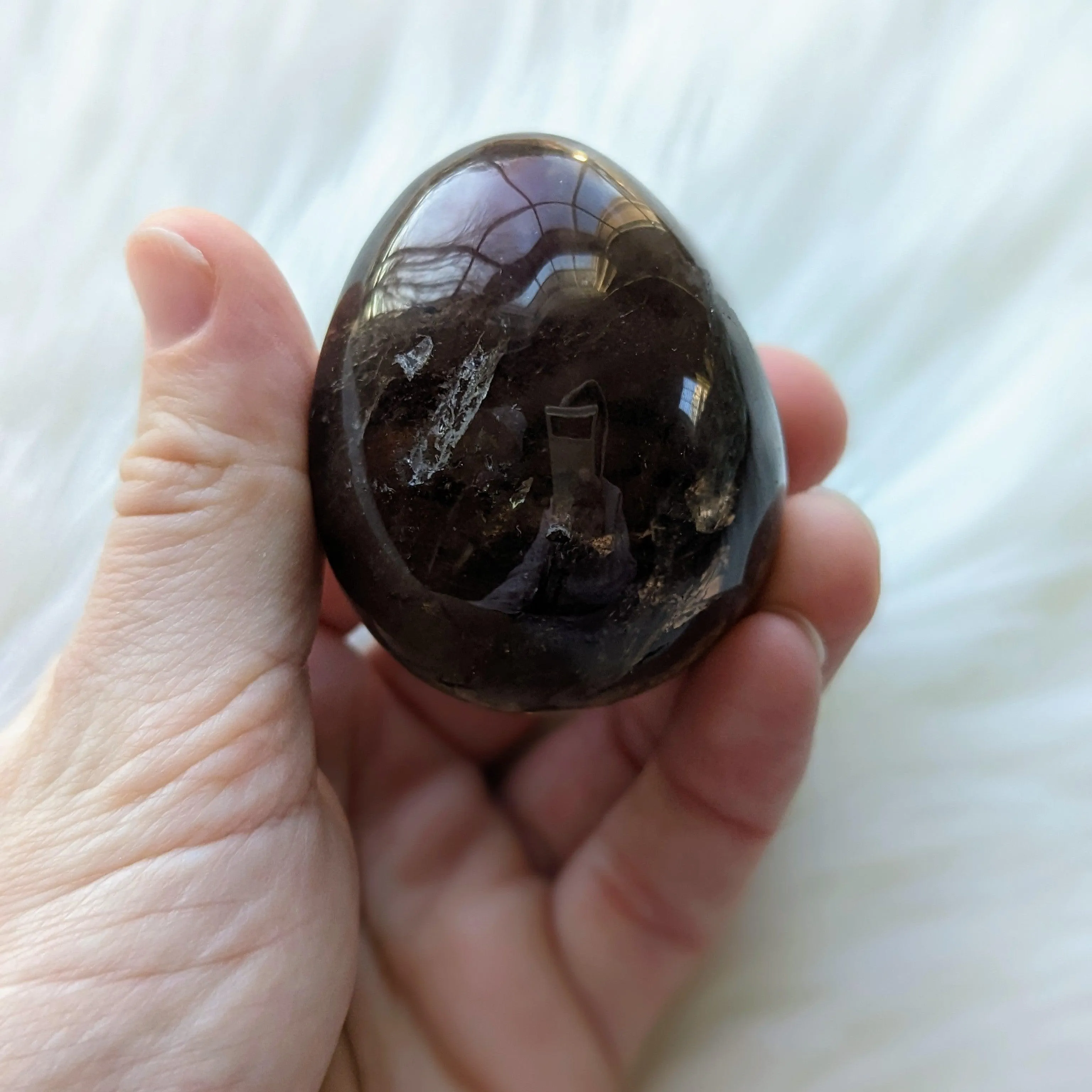 Shamanic Dream Quartz Seer Stone Partially Polished From Brazil~ Beautiful Rainbow Inclusions