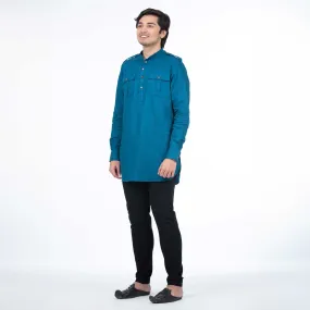 Short Kabli Kurta | Peacock