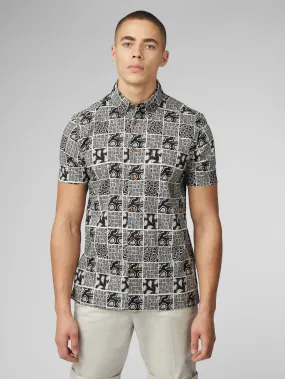 Signature Checkerboard Paisley Print - Black