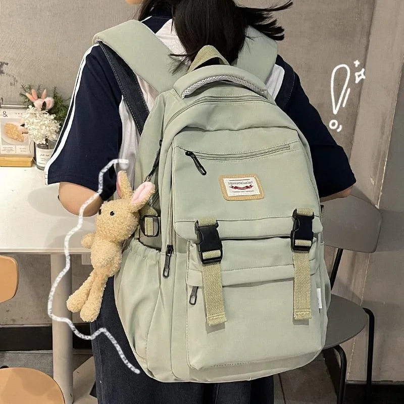 Simple Design Waterproof Nylon Women's Cool Backpack GE144