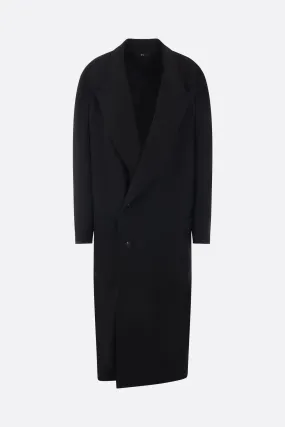 single-breasted wool coat