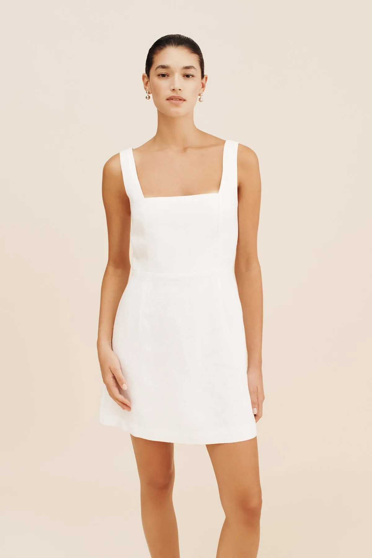 SKYLA MINI DRESS - IVORY