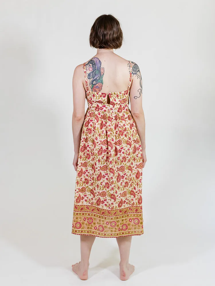 Sofia Midi Dress - Floral Paisley