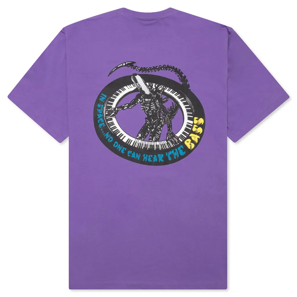 Space Bass S/S Tee - Dusty Purple