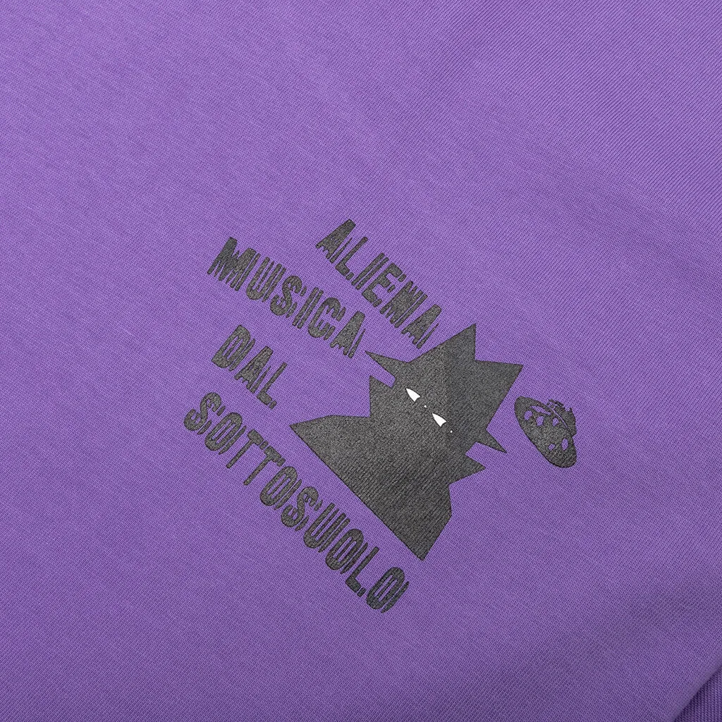 Space Bass S/S Tee - Dusty Purple